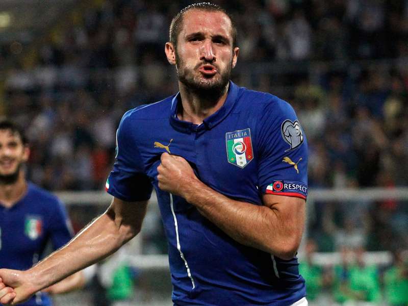 Italia-Portogallo cento presenze Chiellini