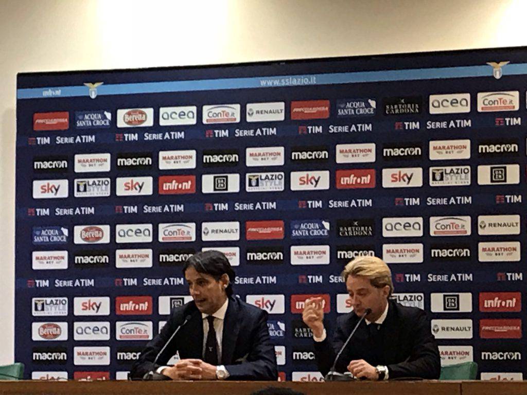 Lazio Novara conferenza Inzaghi