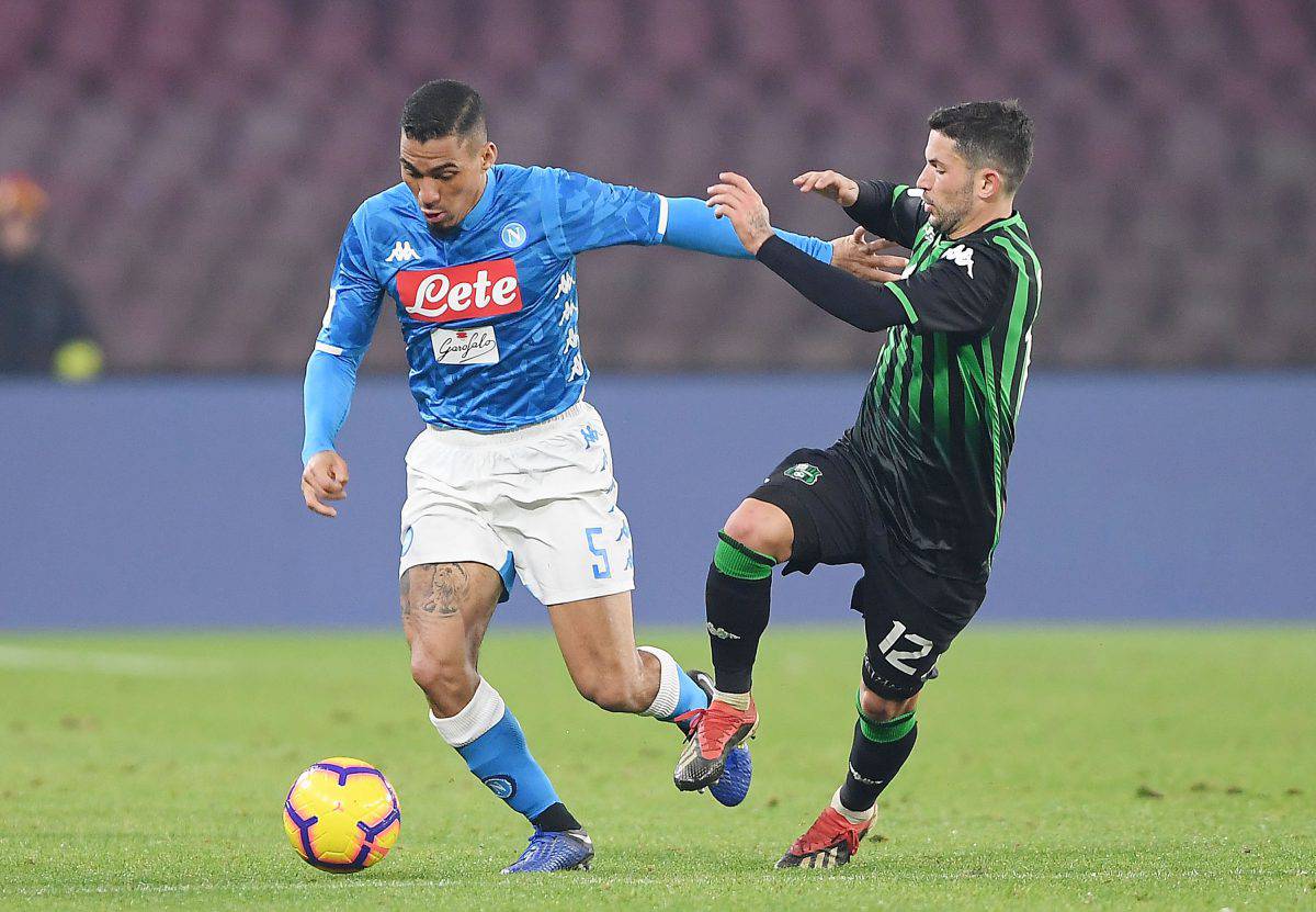 Sassuolo Napoli probabili formazioni