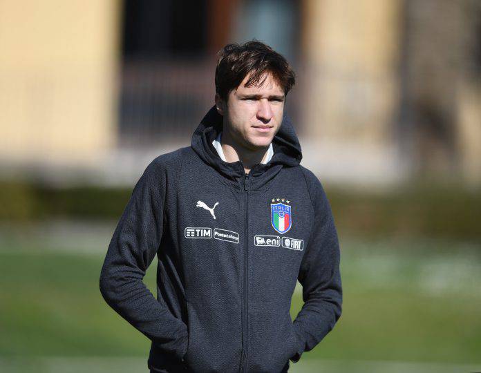 Italy Training Session And Press Conference Infortunio Chiesa