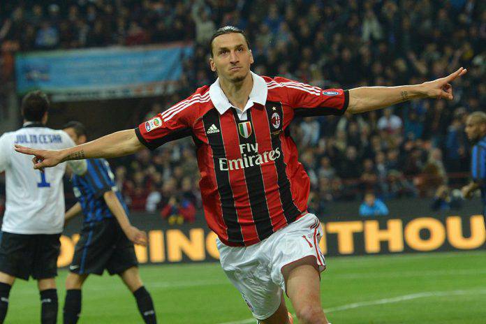 AC Milan's Swedish forward Zlatan Ibrahi