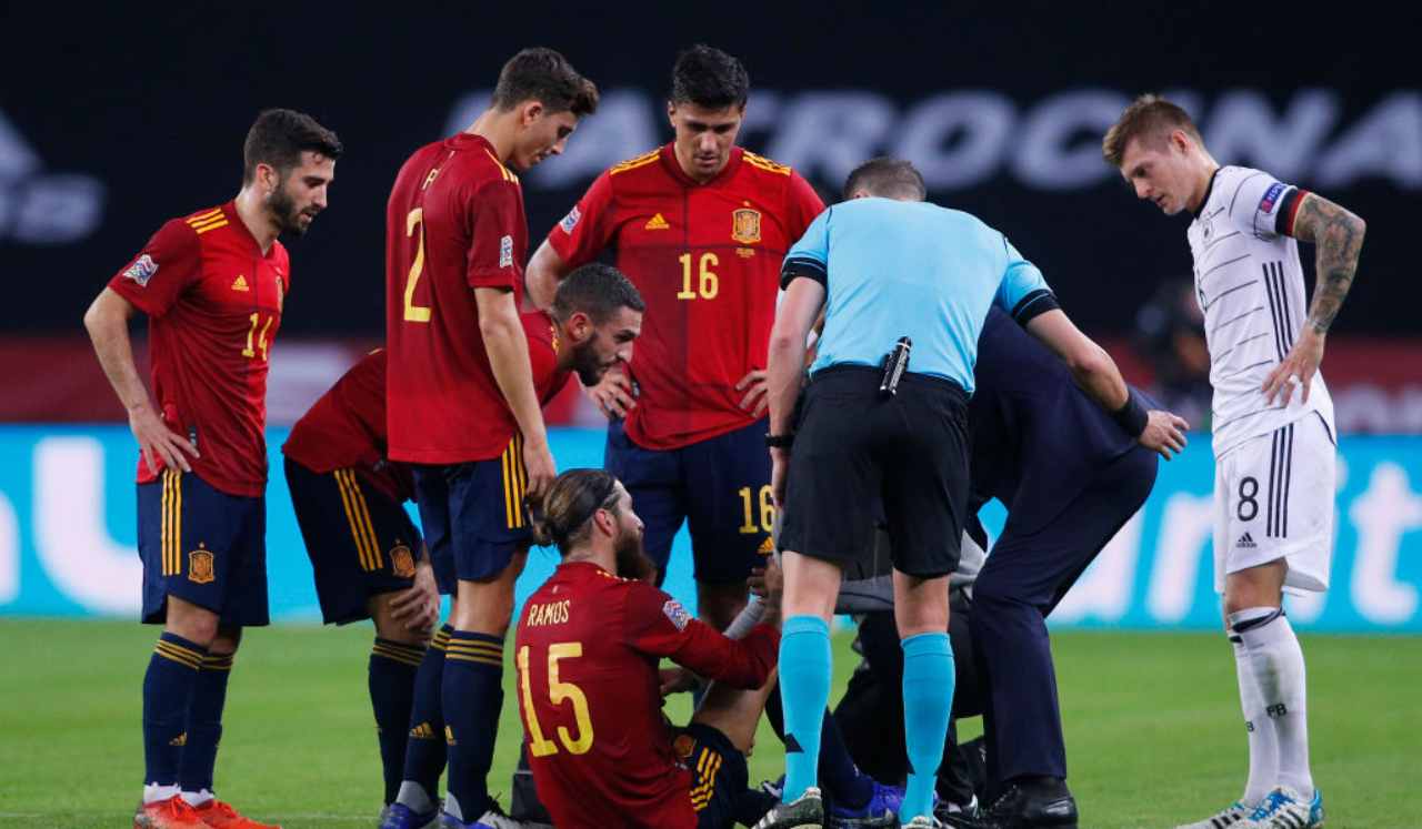 Infortunio Sergio Ramos