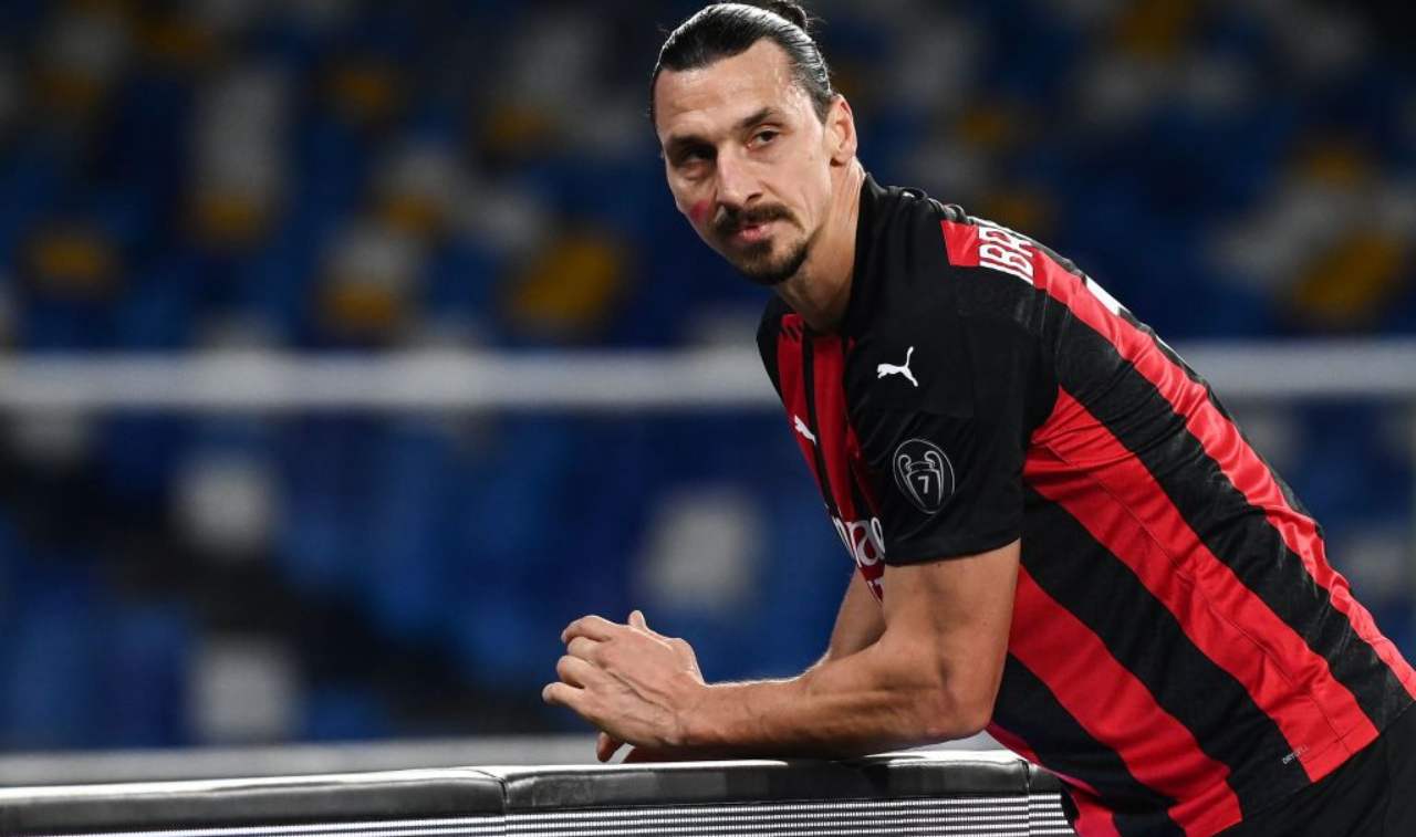 Napoli Milan gomitata Ibrahimovic