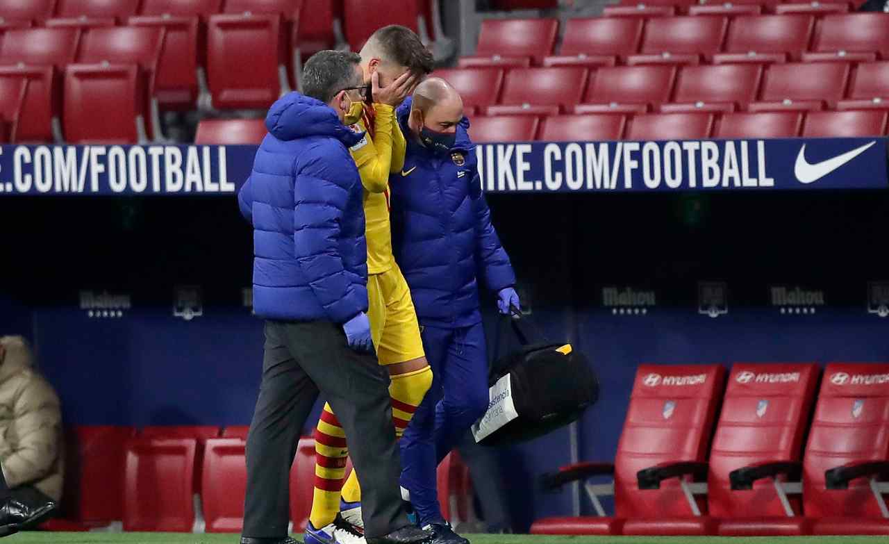 piqué infortunio barcellona juventus
