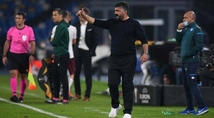 Napoli-Roma Gattuso Osimhen Napoli-Roma Gattuso Osimhen
