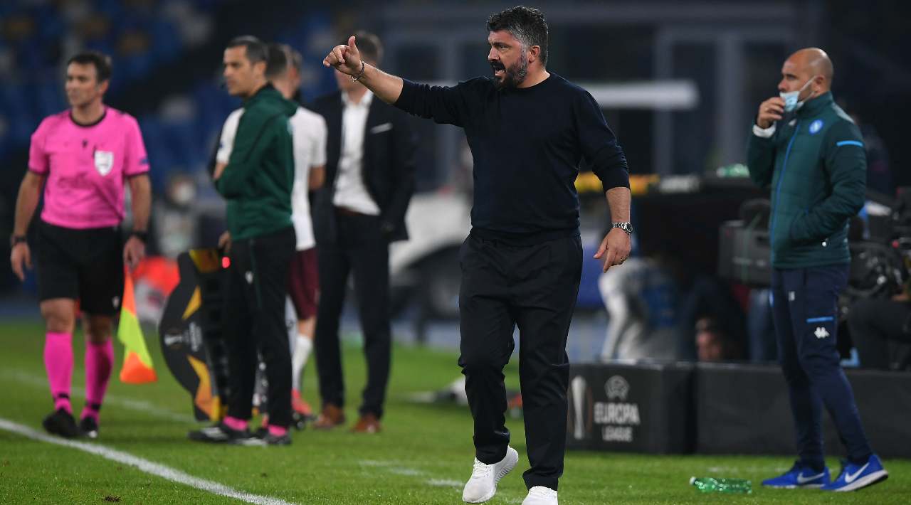 Napoli-Roma Gattuso Osimhen