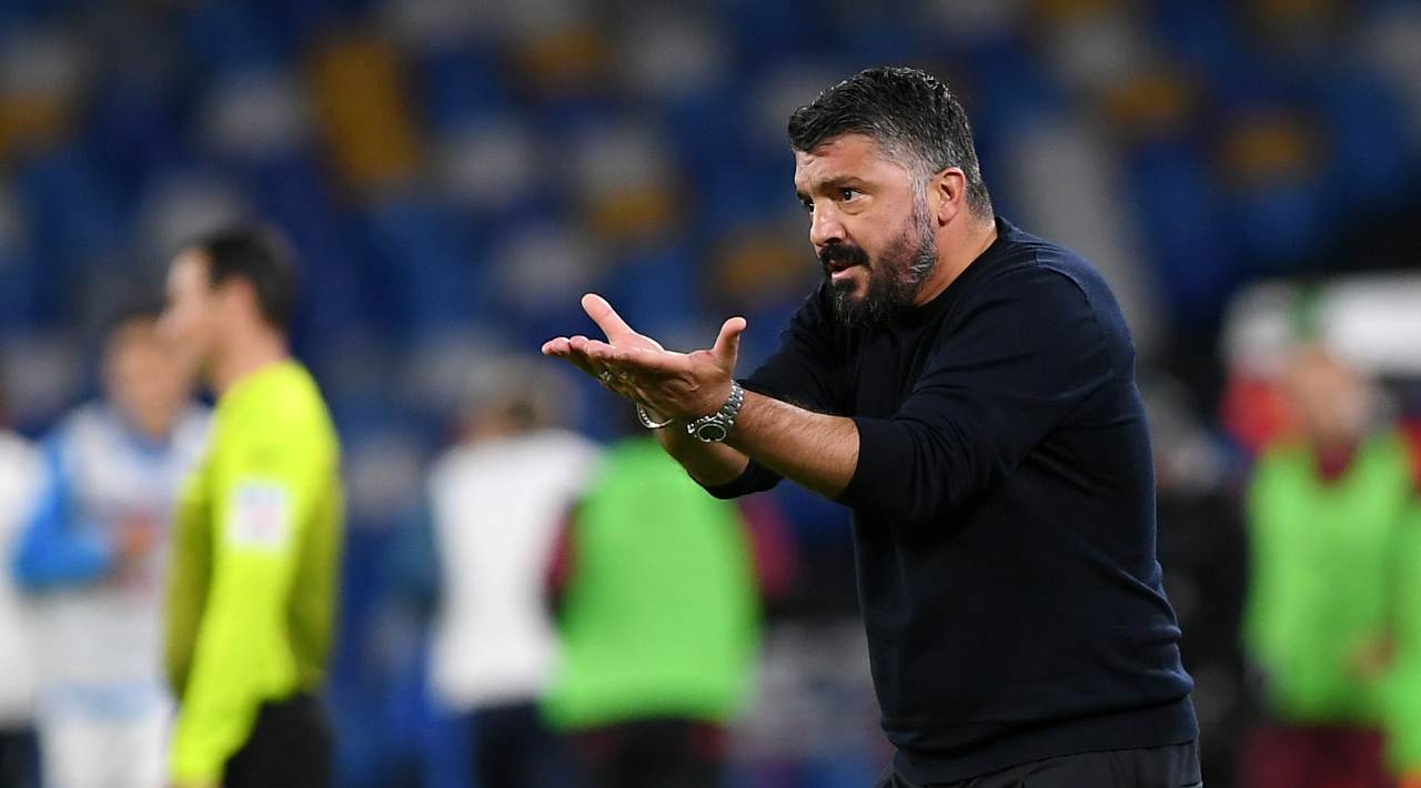 napoli roma gattuso mascherine