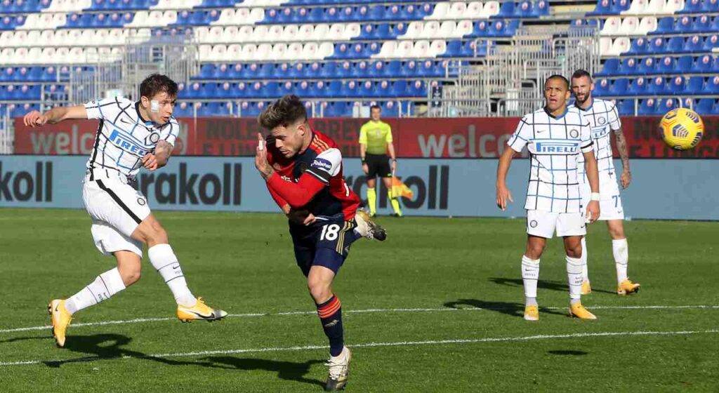 Barella realizza il gol numero 5000 dell'Inter in A