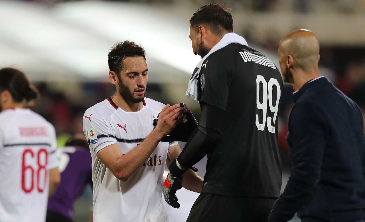 Milan Calhanoglu Donnarumma rinnovi