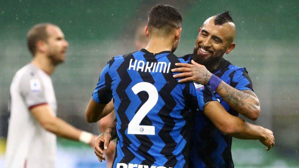 Inter Napoli: Vidal no, Hakimi forse