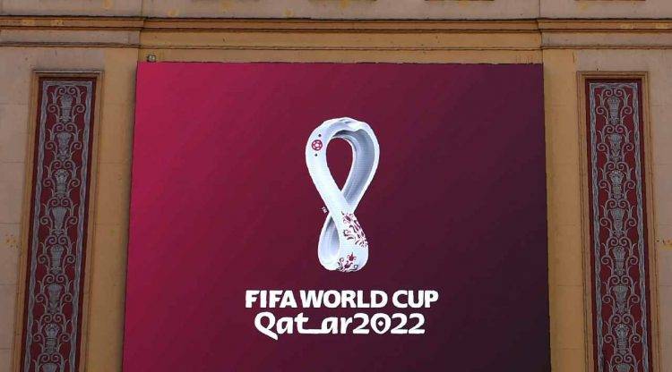 Il logo dei Mondiali in Qatar nel 2022