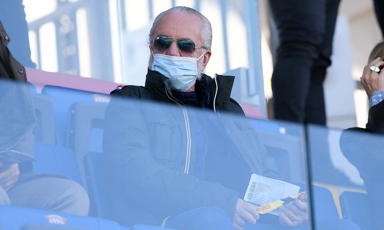 Napoli De Laurentiis esito tamponi covid supercoppa