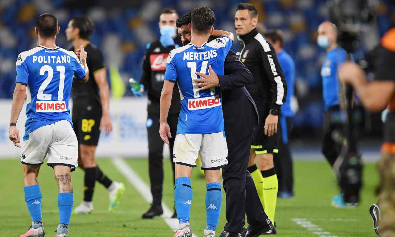 Mertens Napoli infortunio condizioni supercoppa