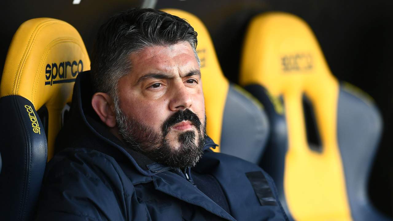 Rino Gattuso pensieroso