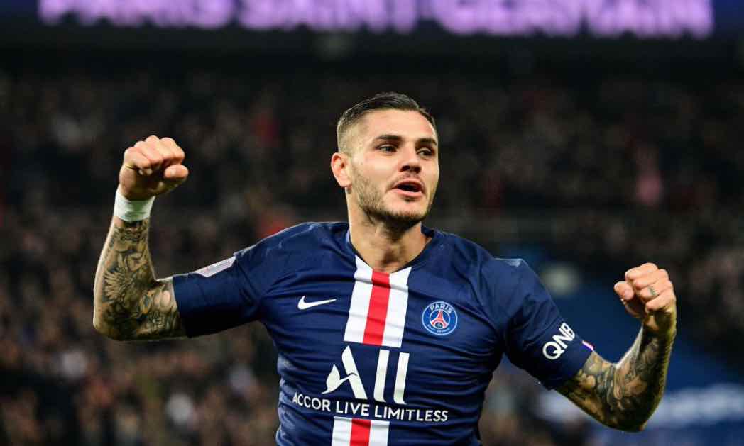 Mauro Icardi esulta col PSG