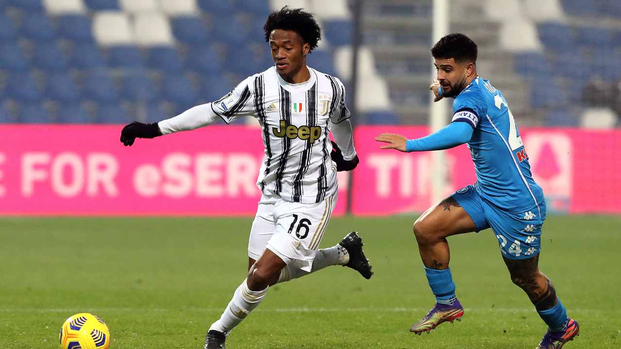 Cuadrado e Insigne in azione