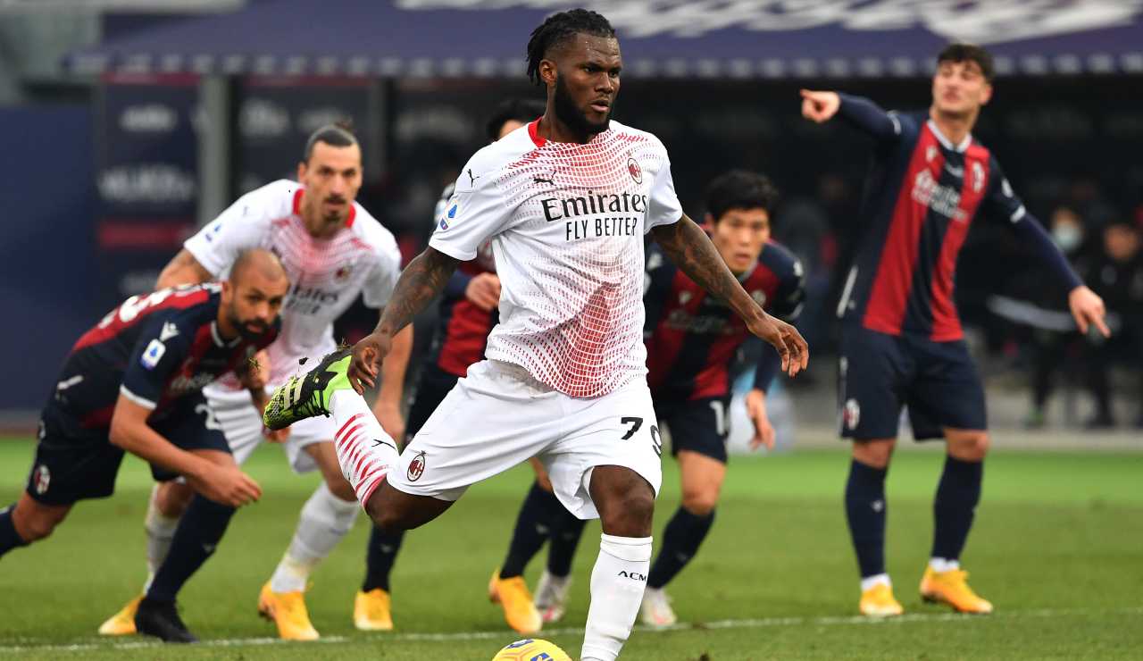 Kessie realizza dal dischetto e chiude la partita Bologna-Milan