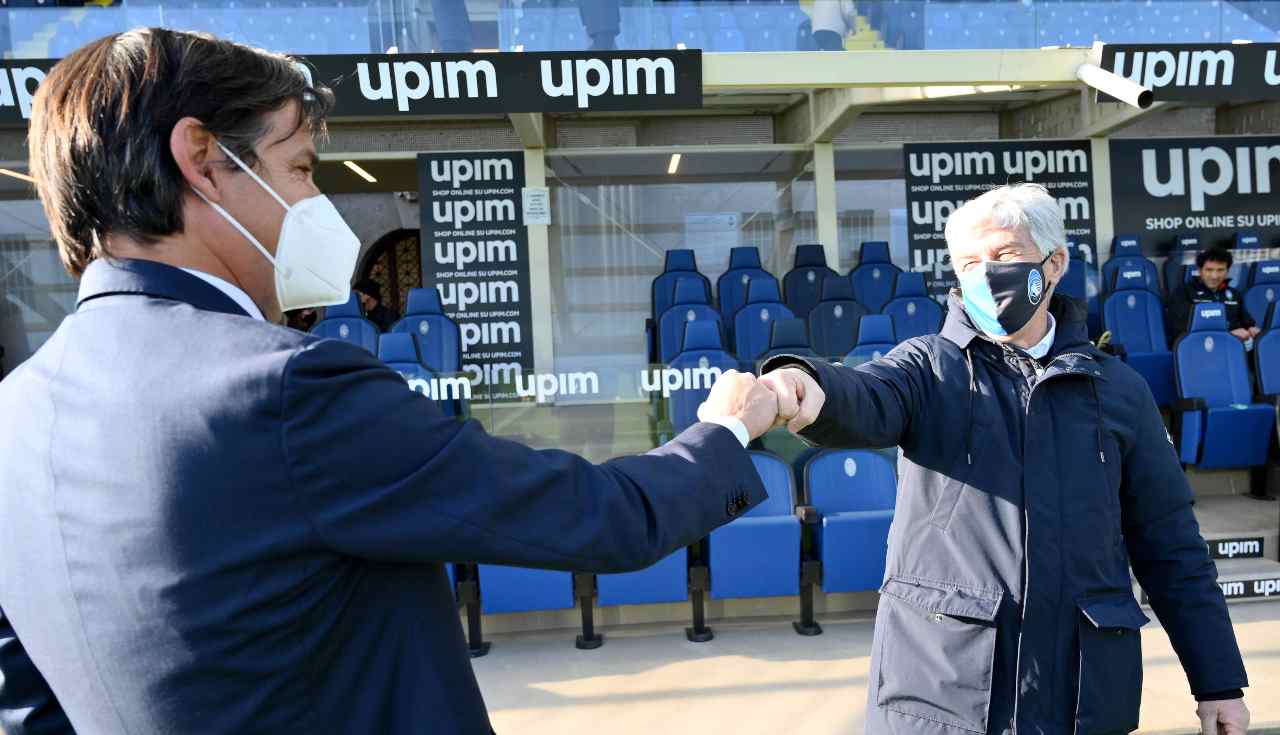 Inzaghi e Gasperini si salutano