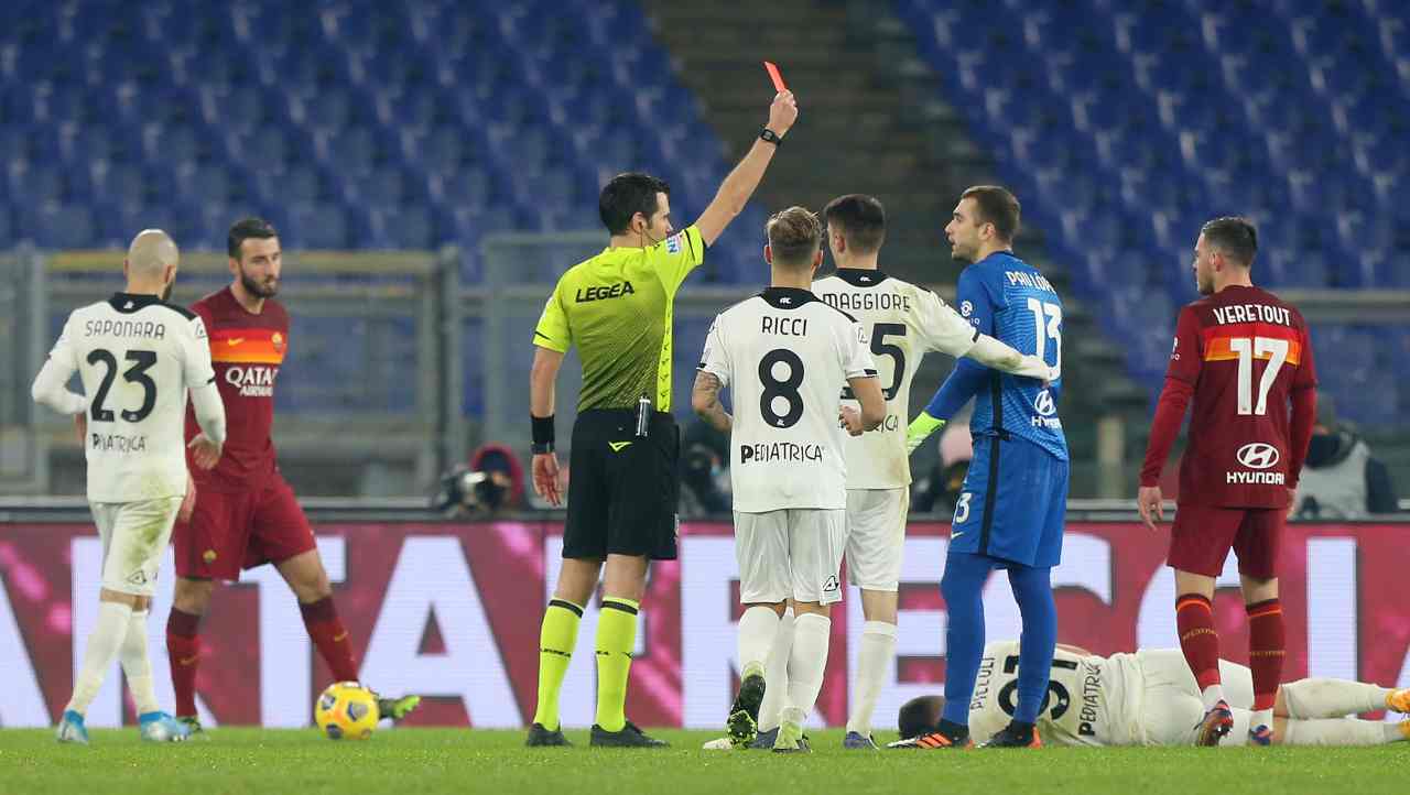 Roma sconfitta tavolino Spezia giudice sportivo