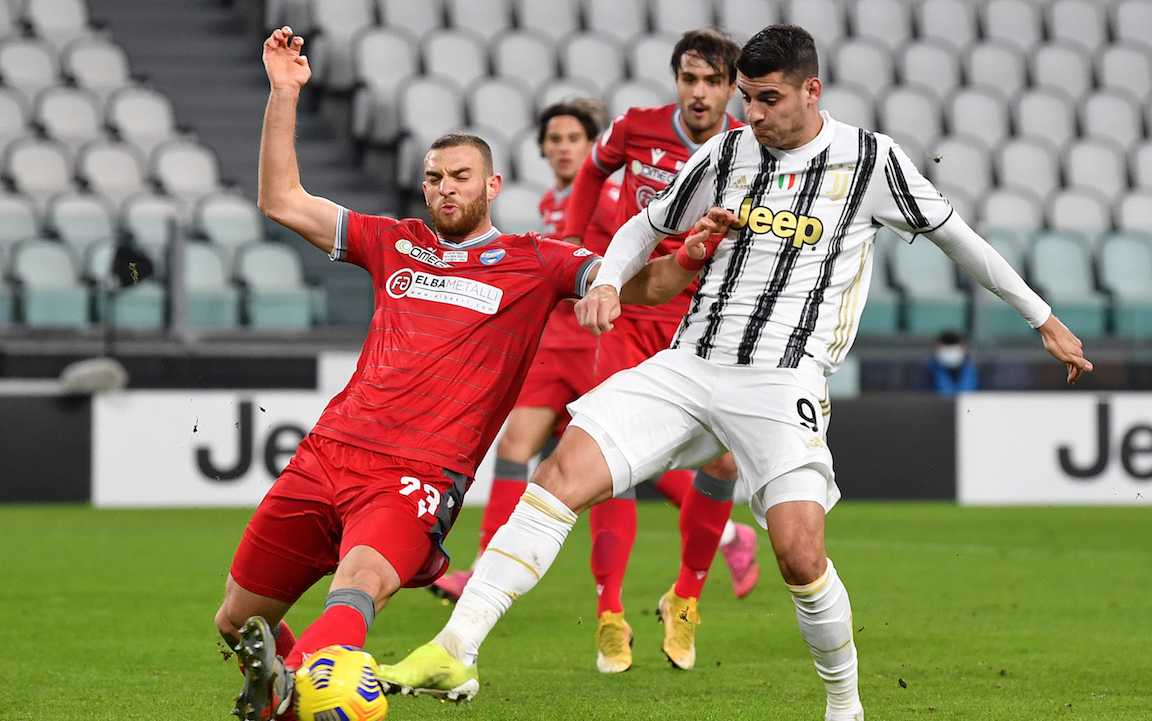 Morata Juventus contrasto
