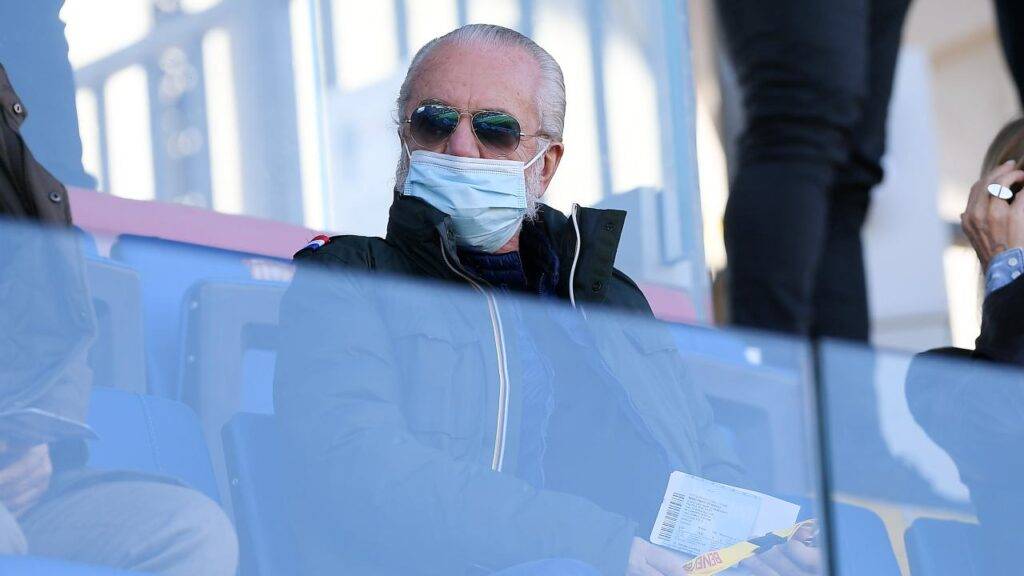 Aurelio De Laurentis in tribuna