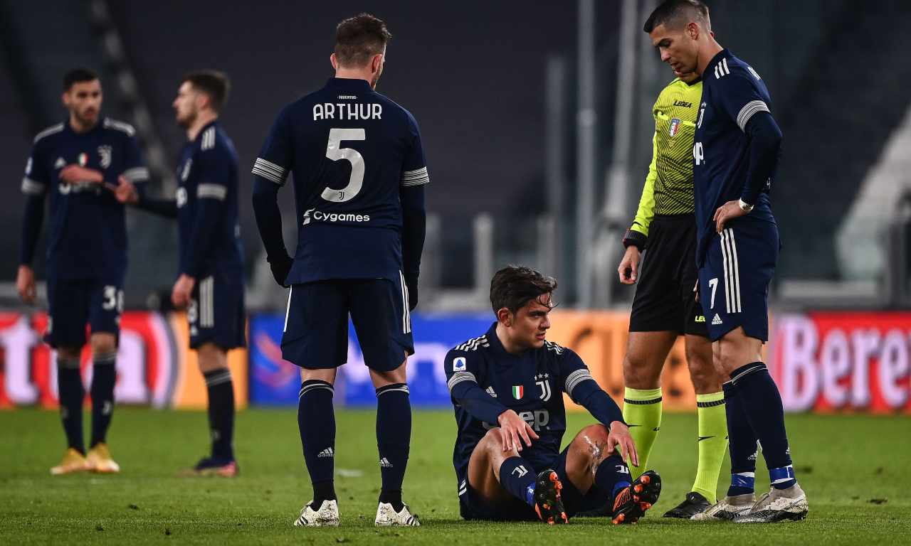 Juventus infortunio Dybala