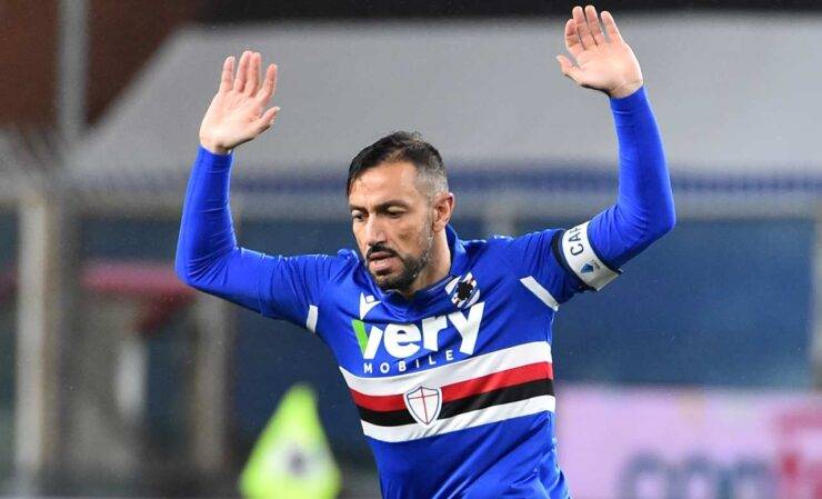 Fabio Quagliarella in campo