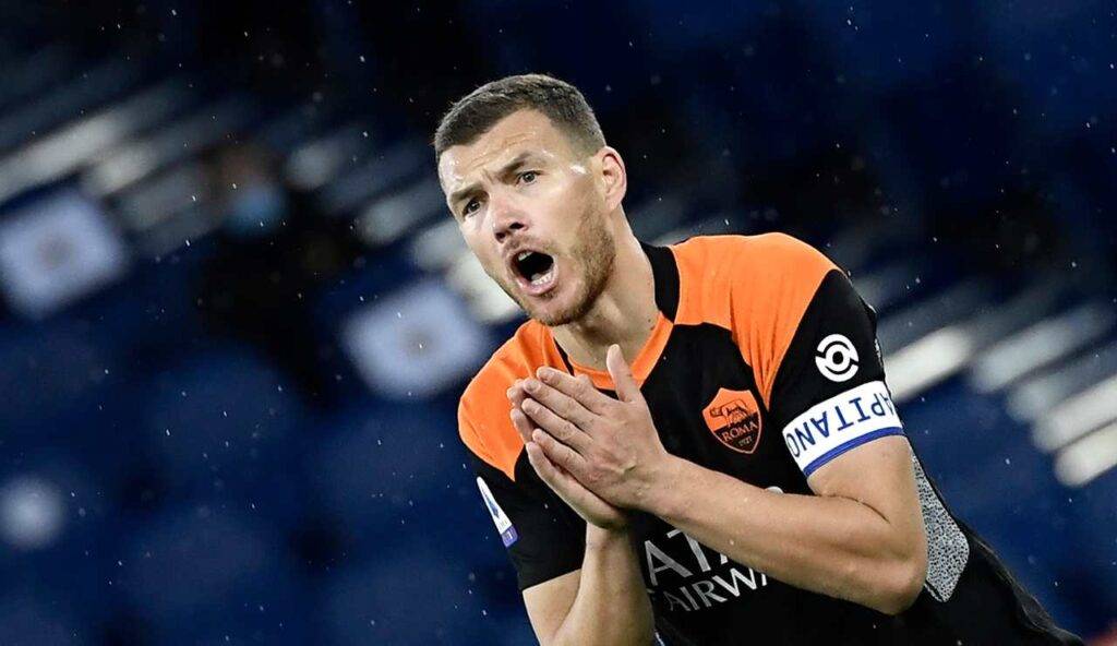 Edin Dzeko protesta