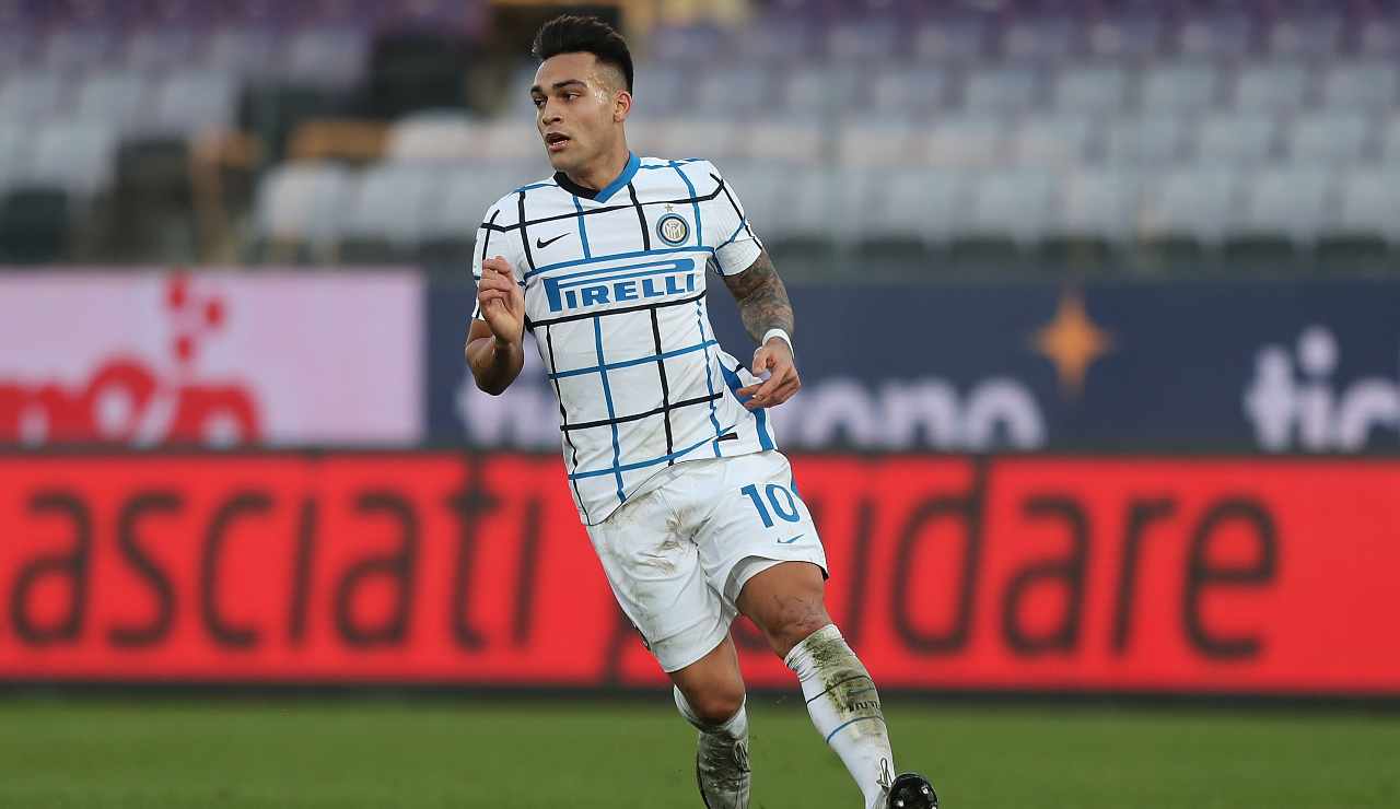 Lautaro Martinez in campo