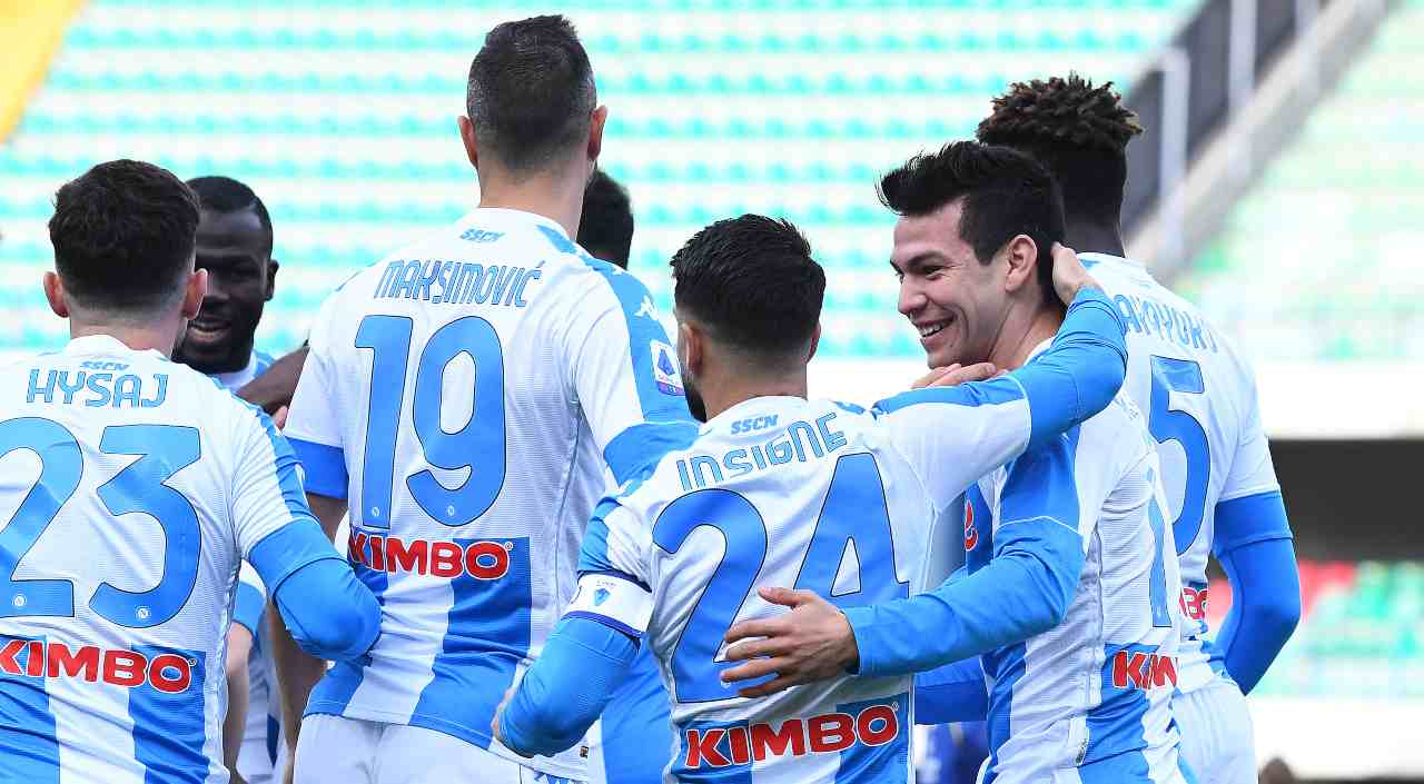 lozano esultanza gol napoli