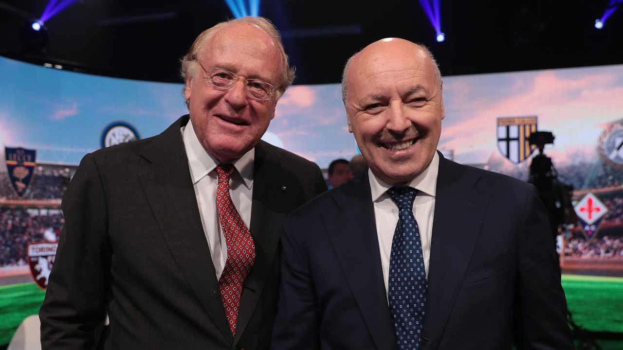 Scaroni e Marotta sorridenti