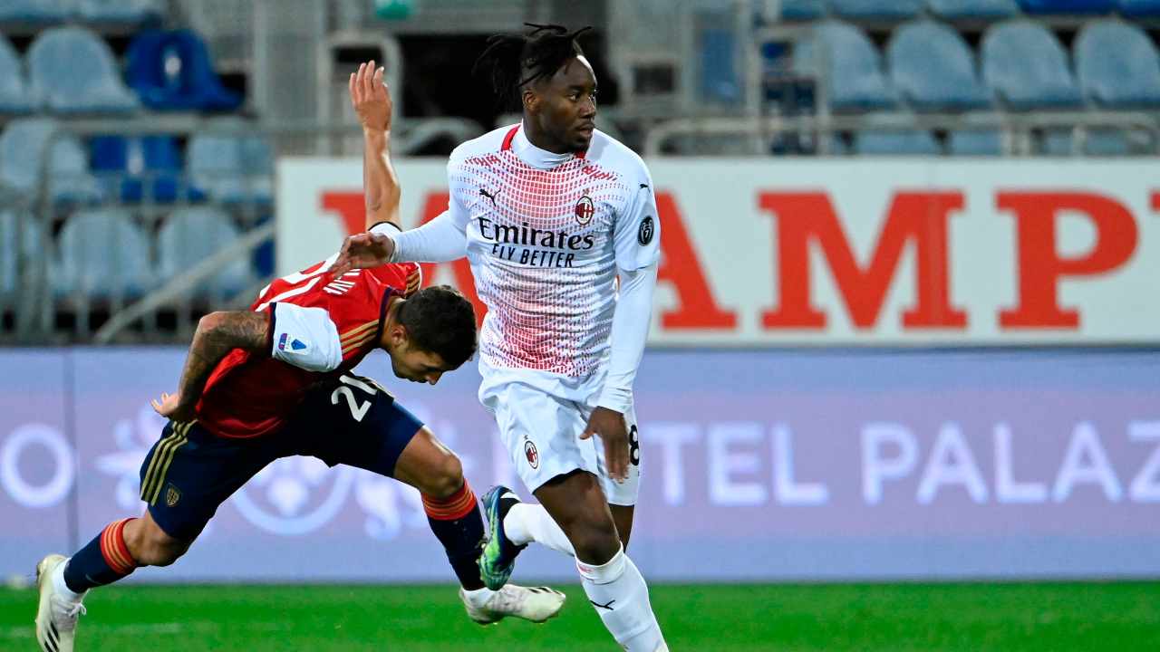 Meite in campo con il Milan