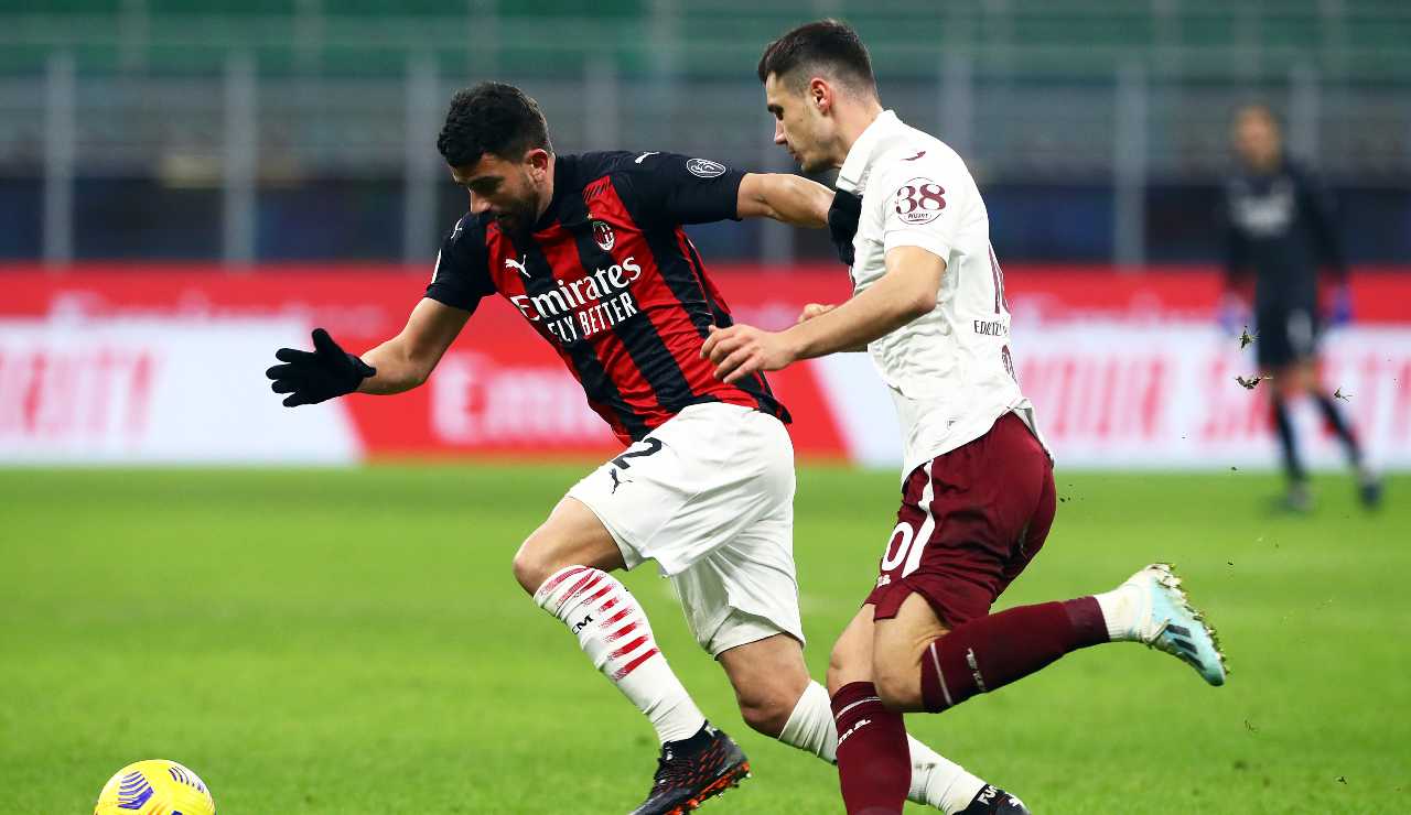 Musacchio in azione contro il Torino