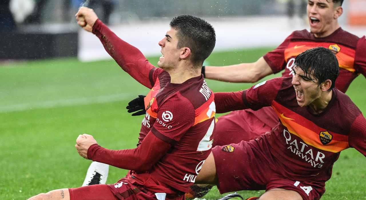 roma - inter mancini gol risultato cronaca