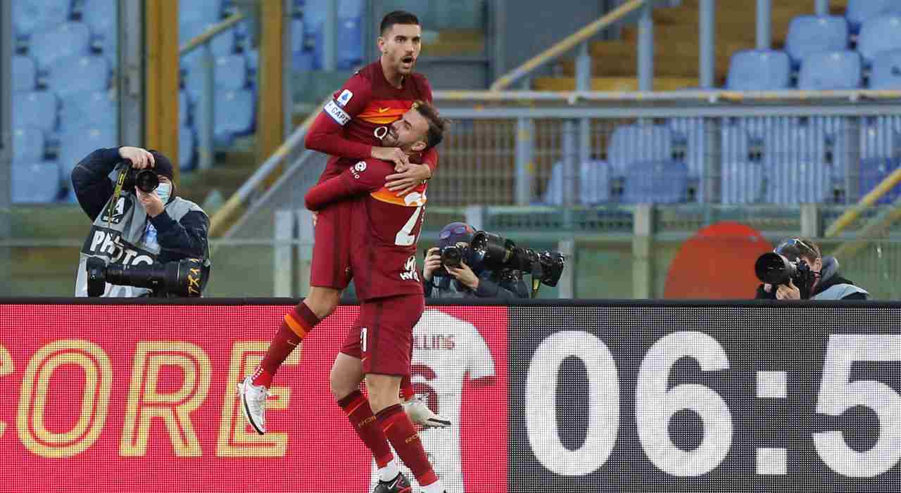 roma spezia esultanza pellegrini mayoral