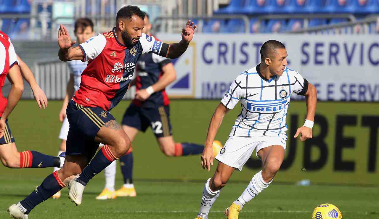 Sanchez in Cagliari-Inter