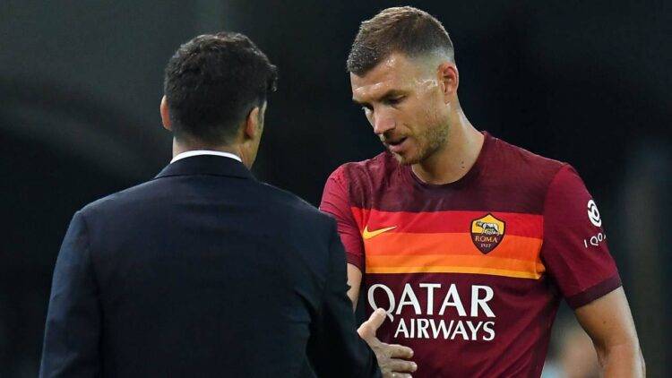 Dzeko e Fonseca a colloquio