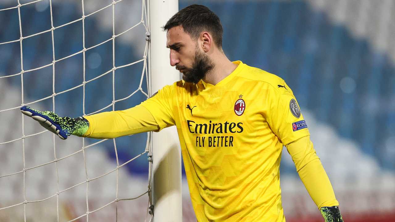 Gigio Donnarumma in campo