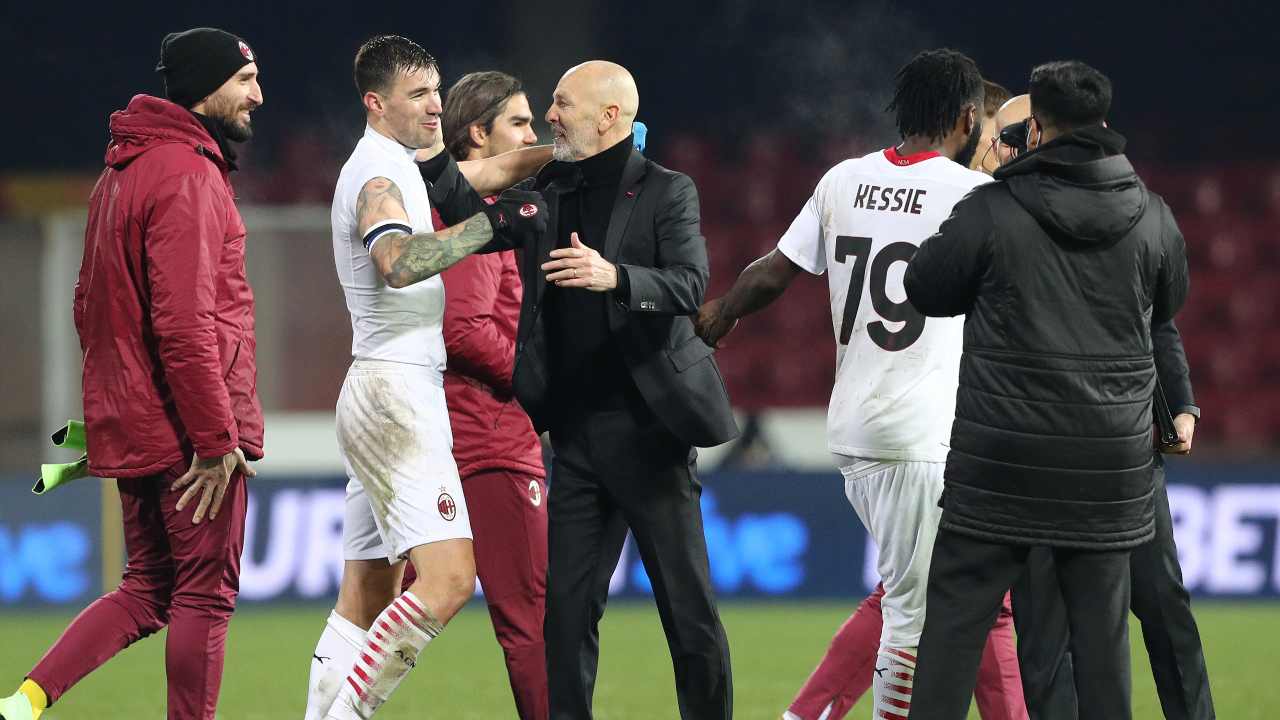 Milan di Pioli a fine partita