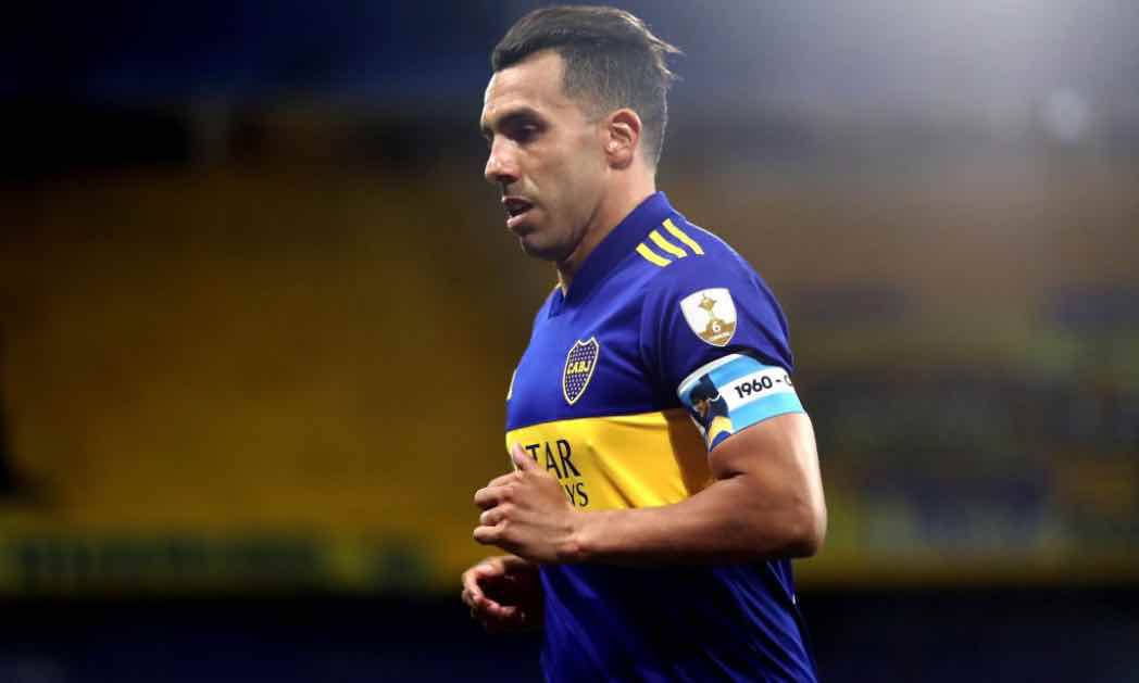 Tevez con la maglia del Boca