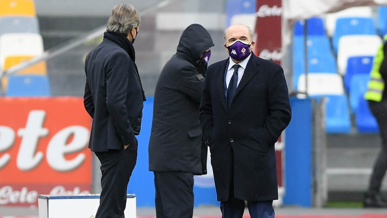 Rocco Commisso in campo