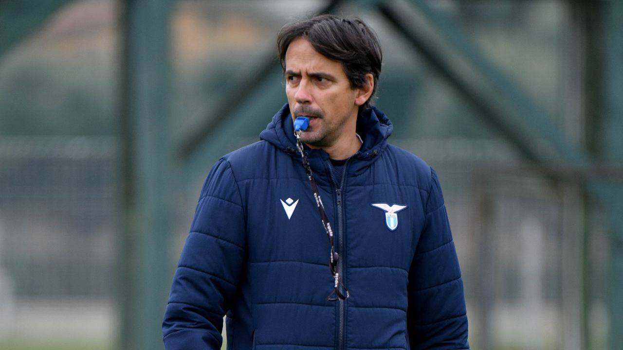 Simone Inzaghi in allenamento