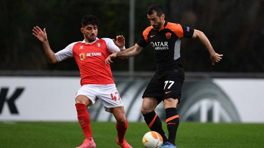 Sporting Braga-Roma in azione