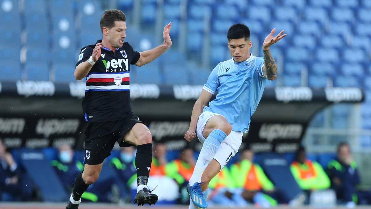 Lazio e Sampdoria in azione