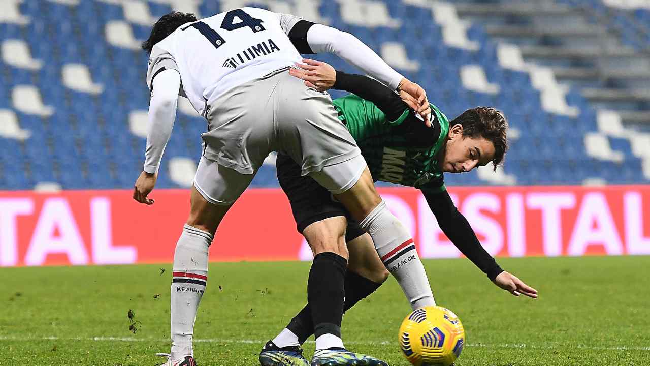 Sassuolo e Bologna in aziojne