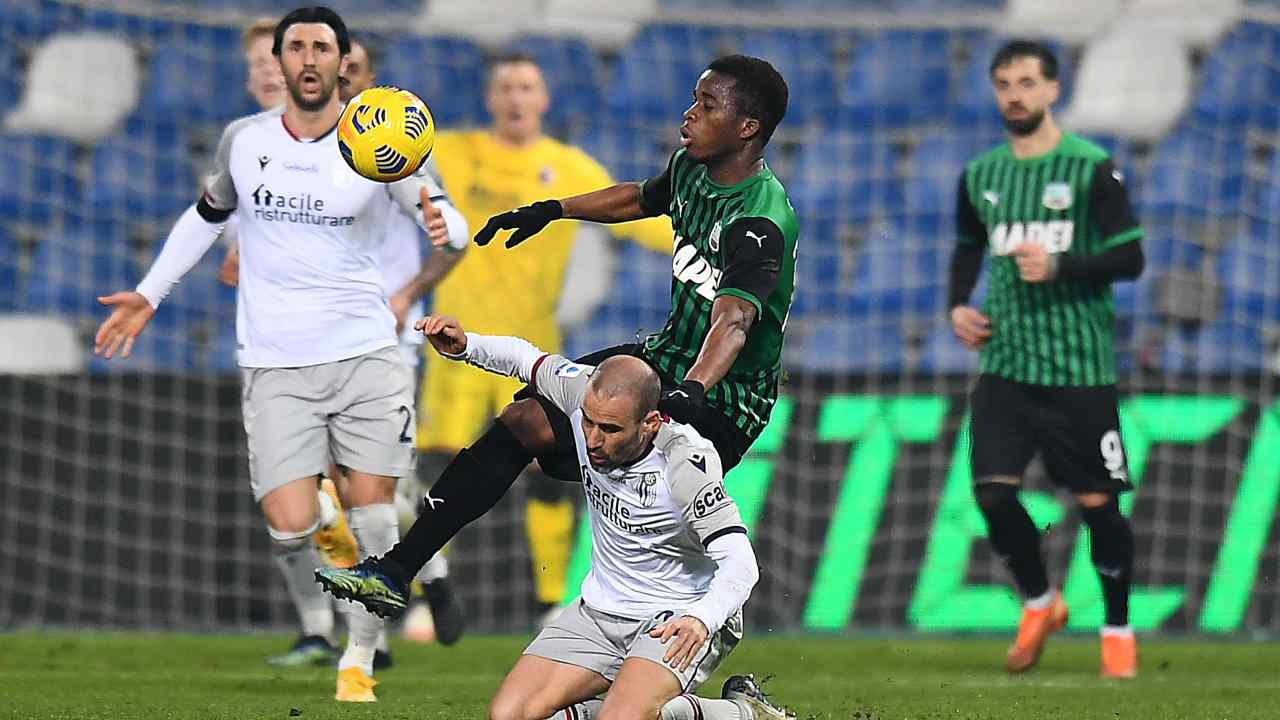 Sassuolo e Bologna in aziojne