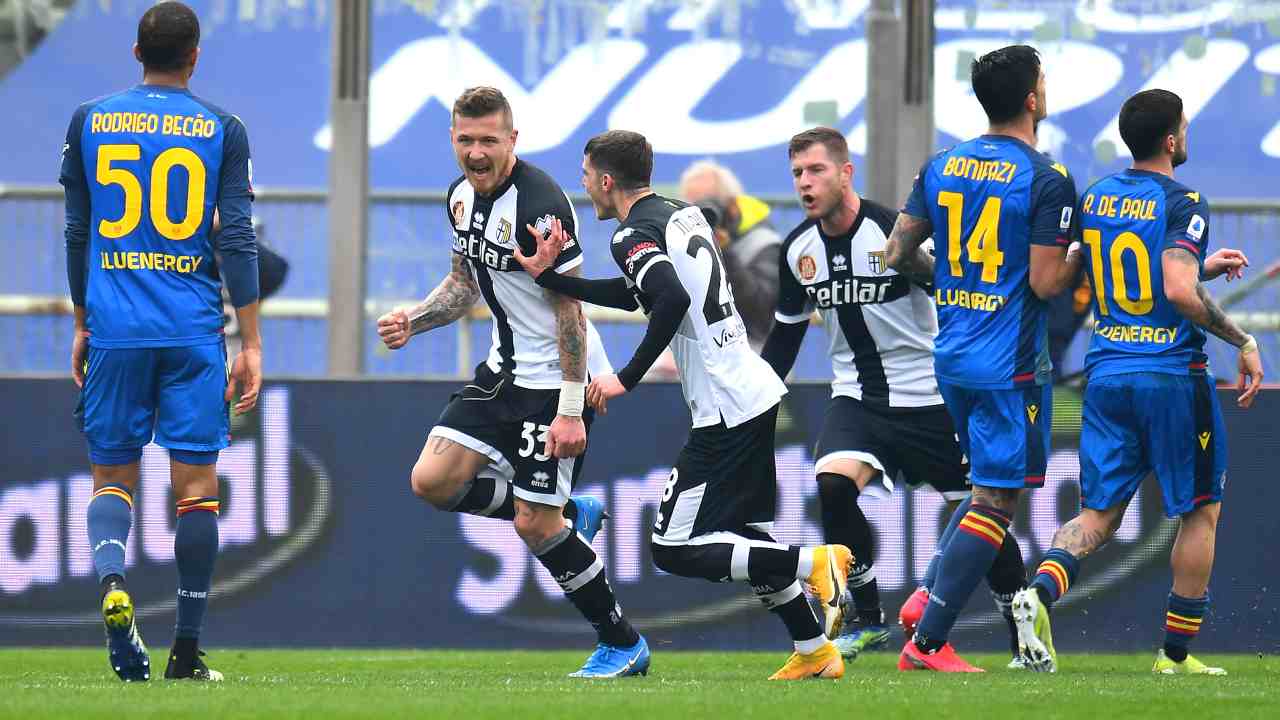 Parma e Udinese in campo
