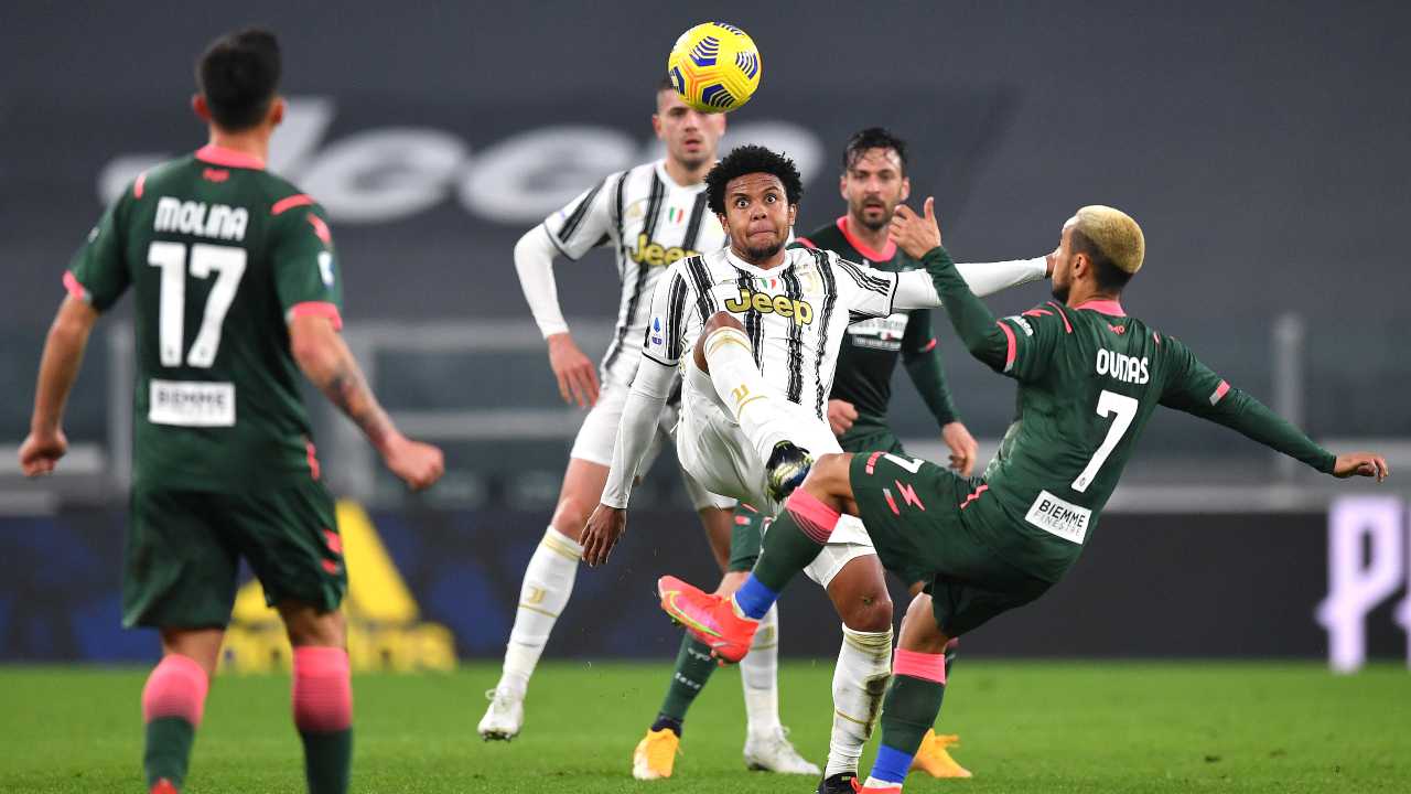 Juventus e Crotone in campo
