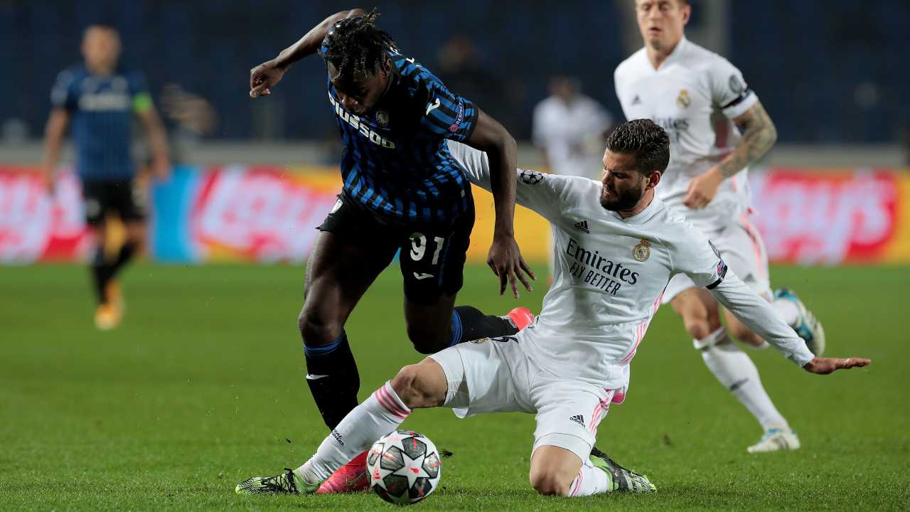 Atalanta e Real Madrid in azione