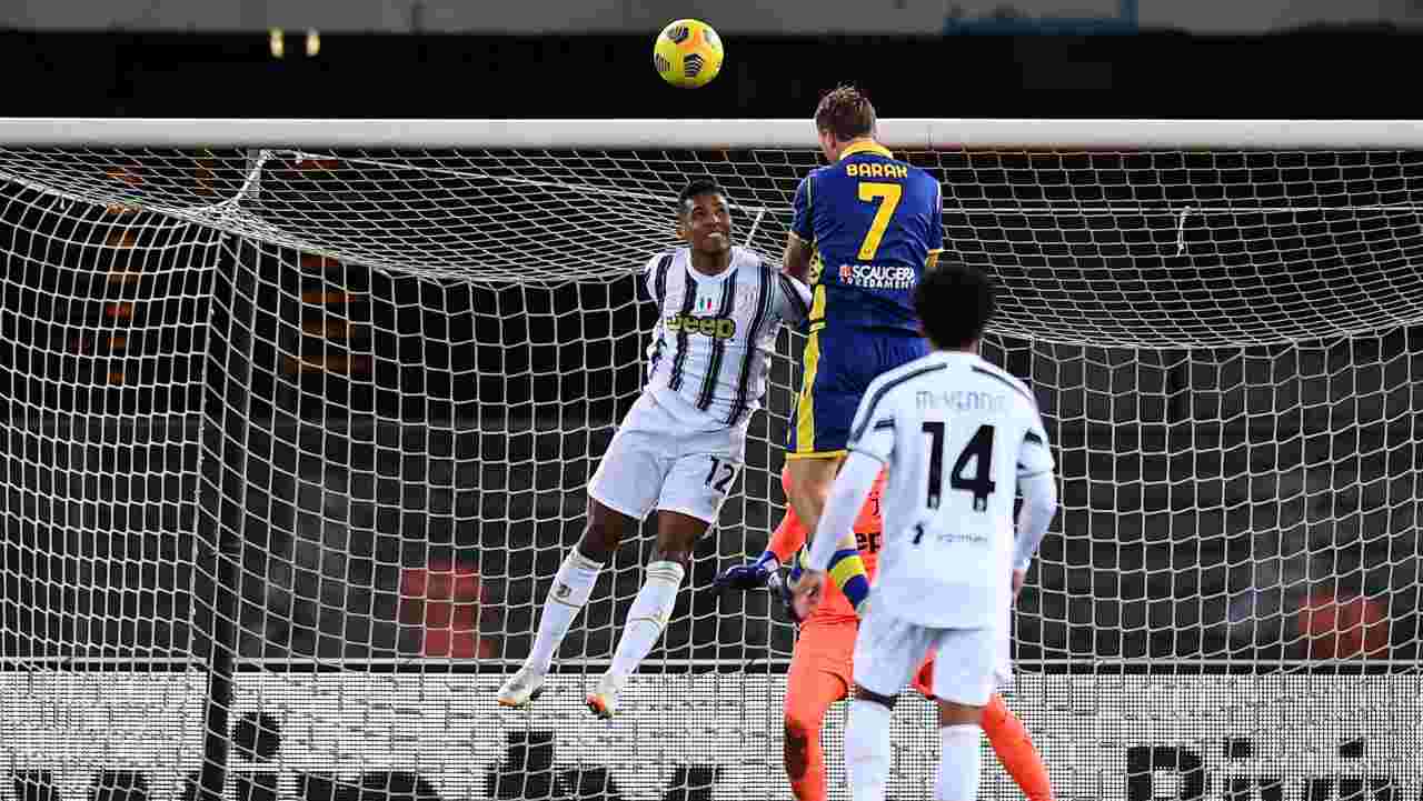 Gol di Barak durante Hellas Verona-Juventus